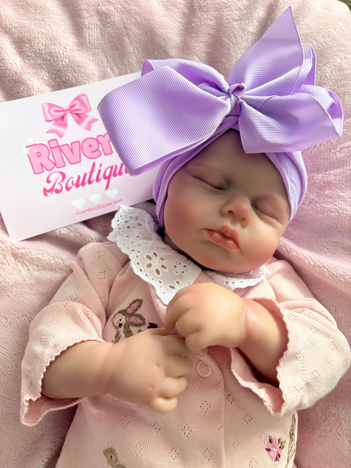 Large Bow Headband - Purple