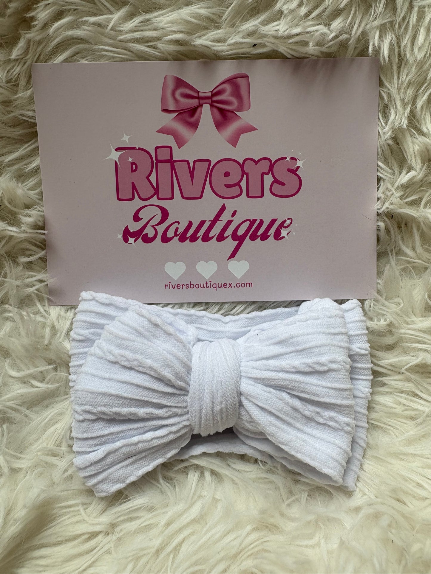 Cable Knit Bow Headband