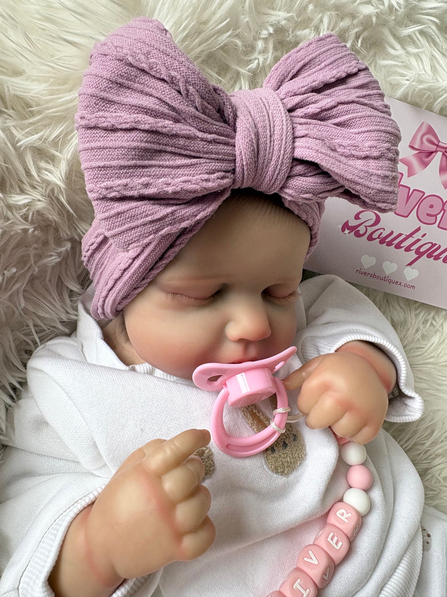 Cable Knit Bow Headband