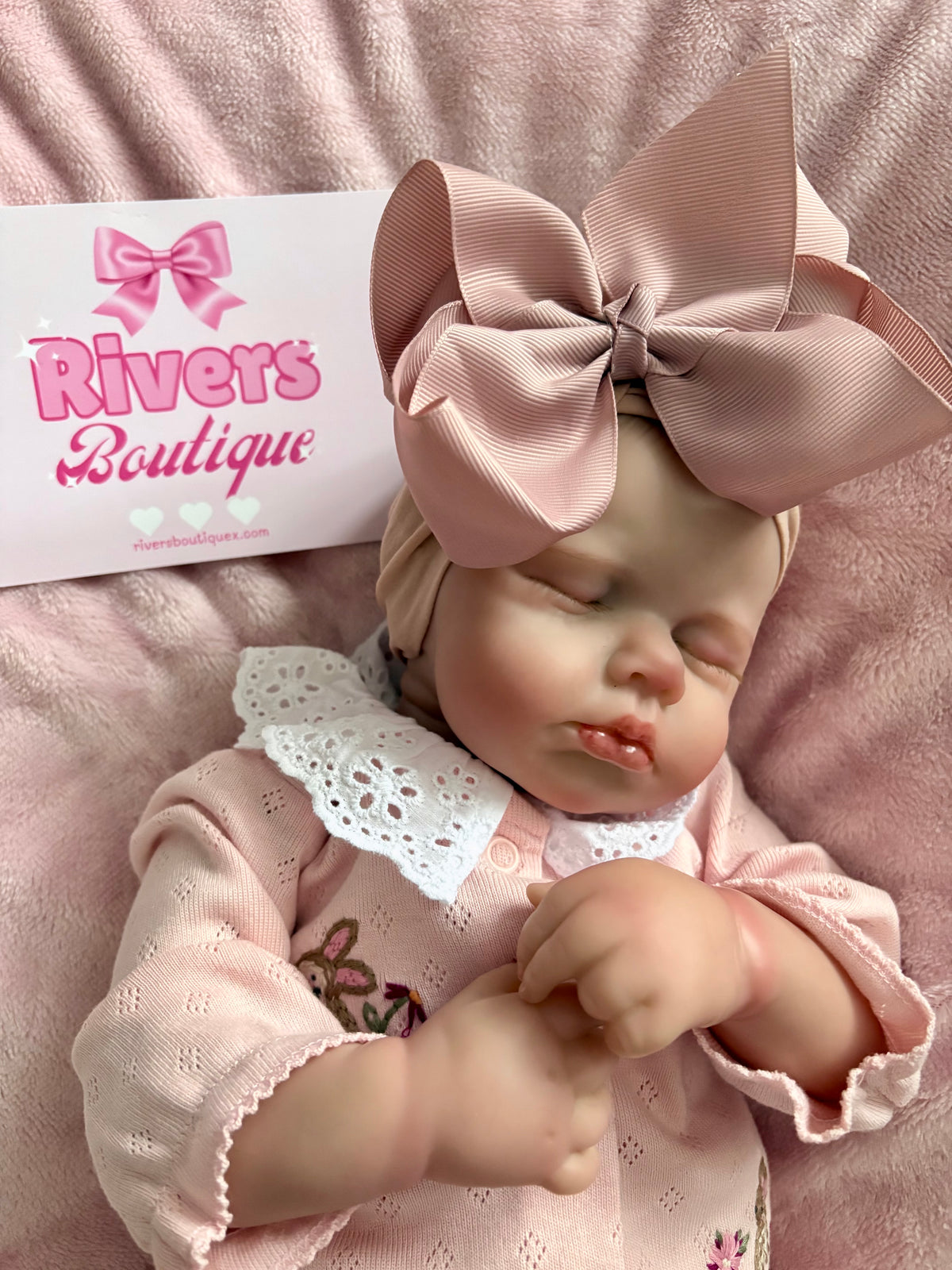 Large Bow Headband - Mauve