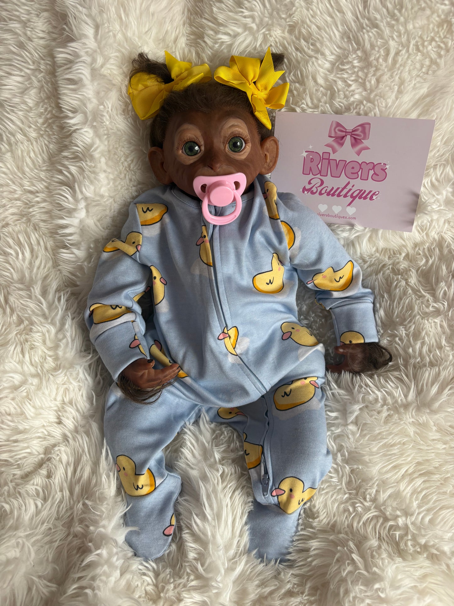 Monkey Baby Reborn Soft Body