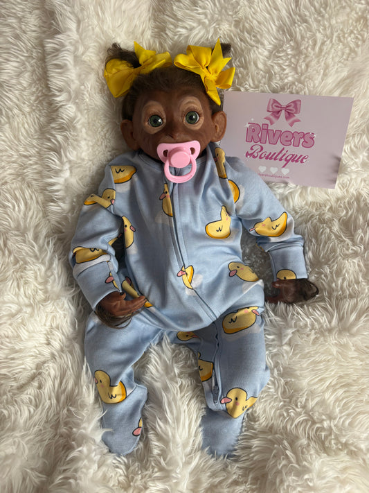 Monkey Baby Reborn Soft Body