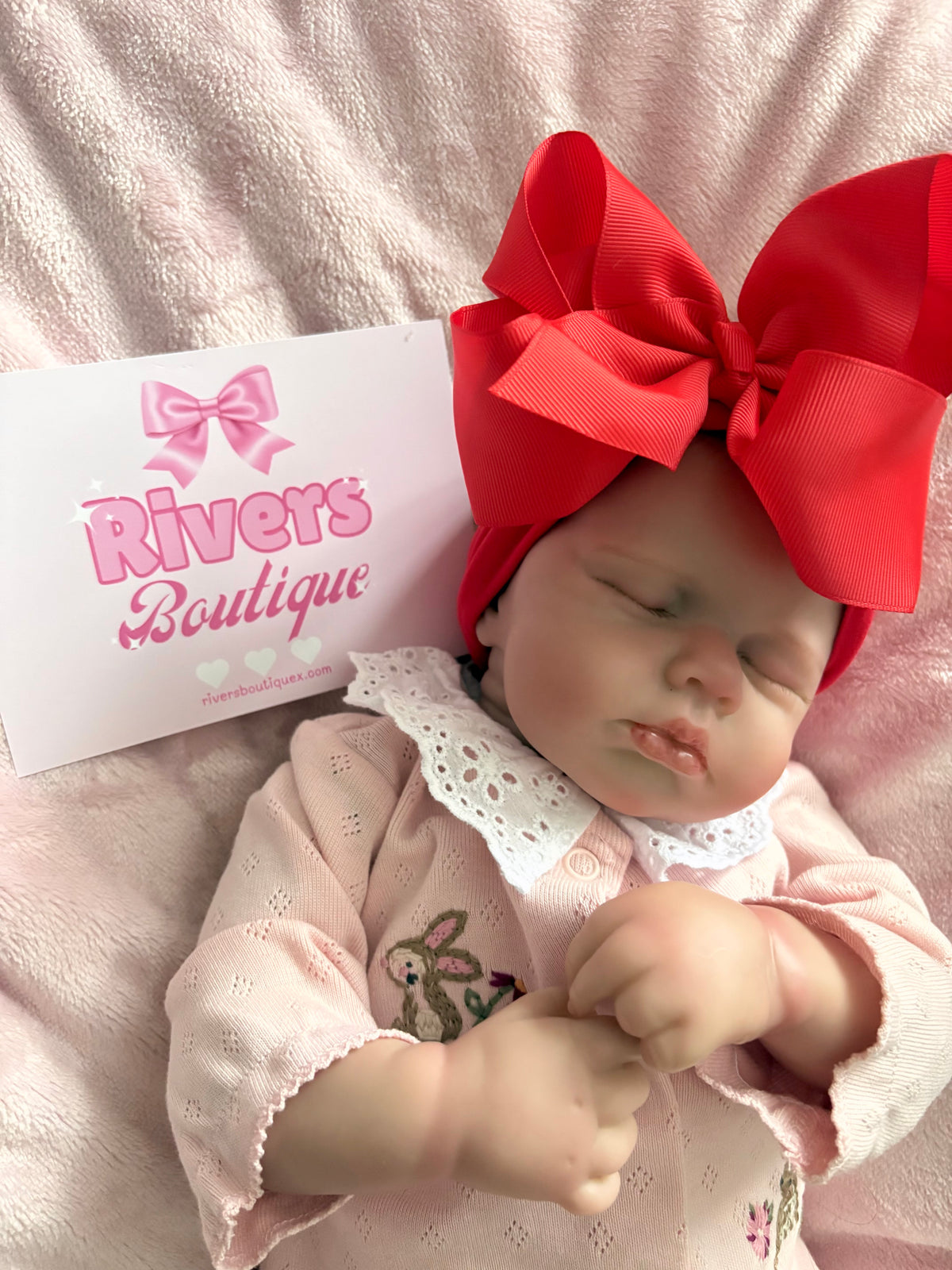 Large Bow Headband - Red